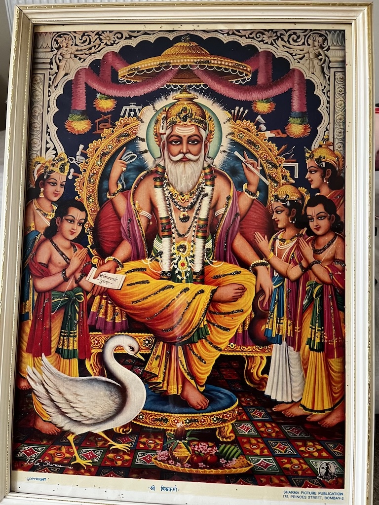 “My spiritual guru is Nanak Dev and my trade guru is Baba Vishvakarma”